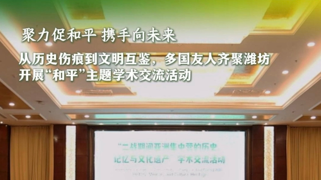 果然视频|多国友人齐聚潍坊开展“和平”主题学术交流活动