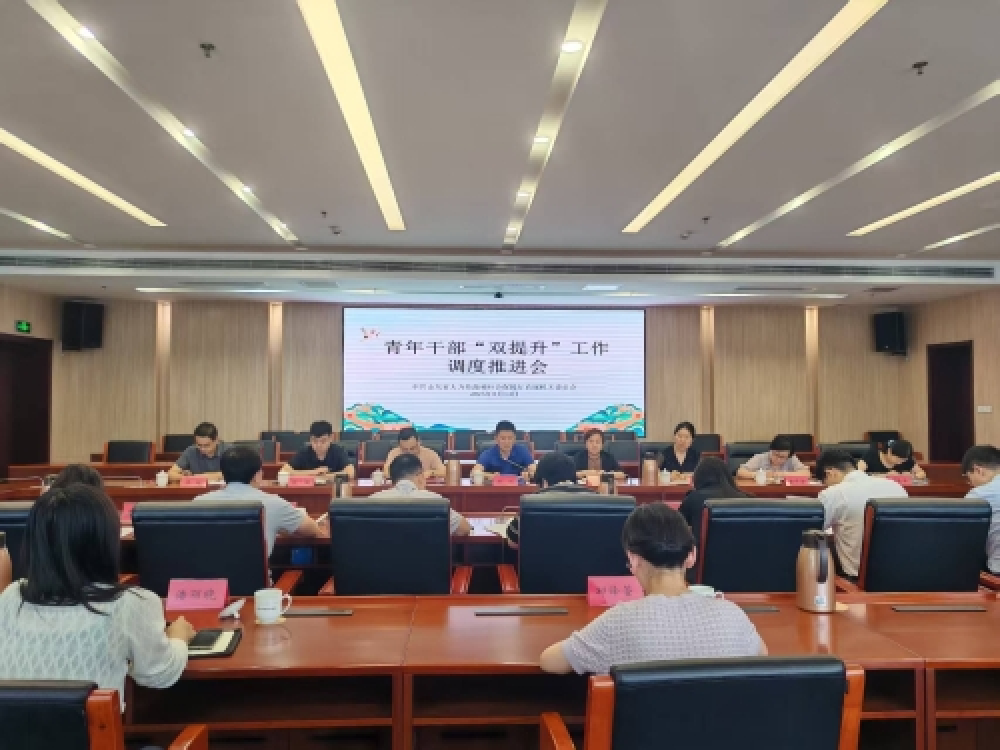 山东省人力资源和社会保障厅召开厅青年干部理论素养和实践能力双提升工作调度推进会
