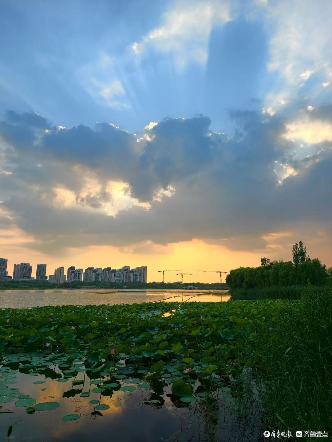 行摄华山——华山湖的夕阳，神清气爽