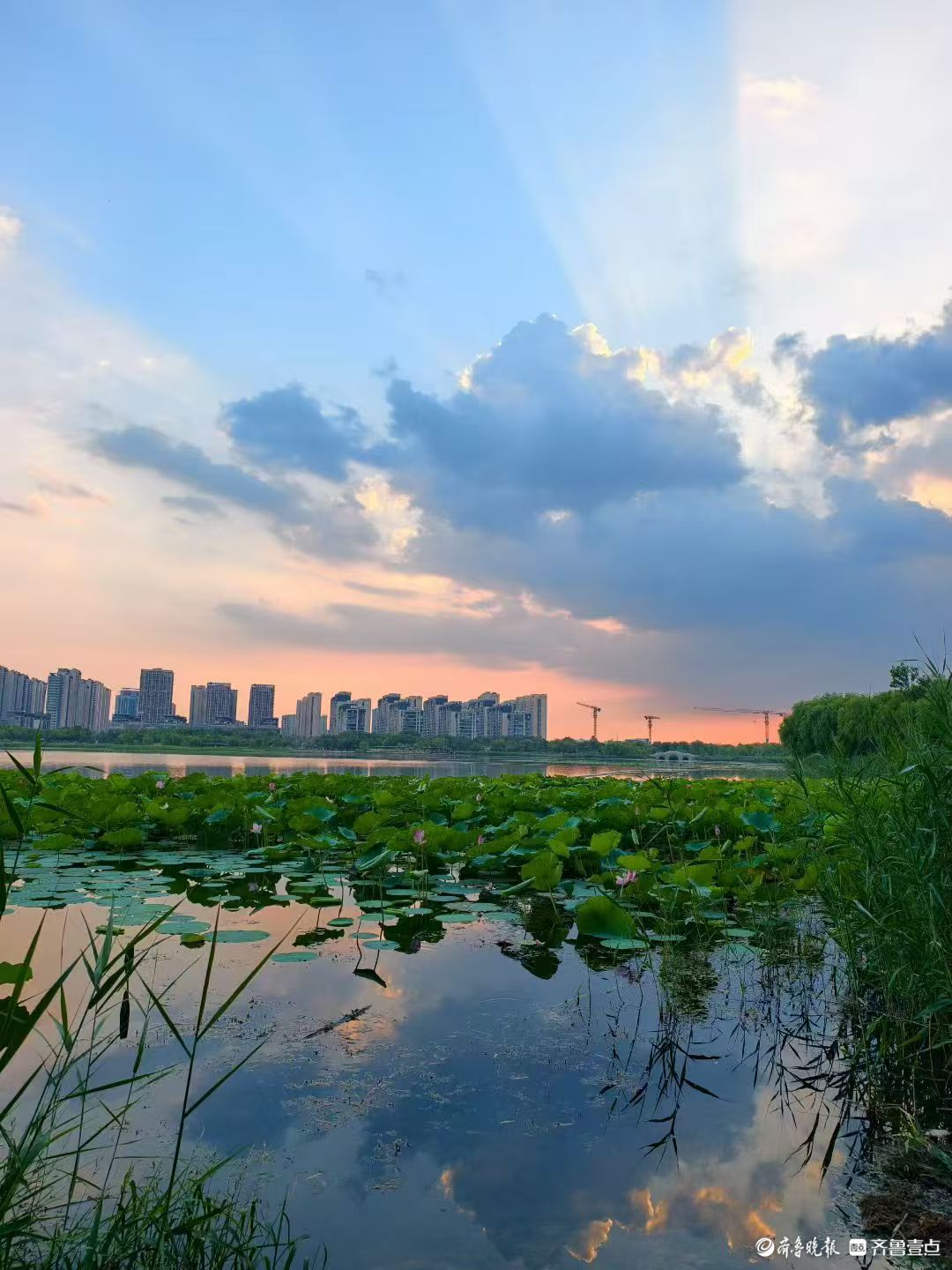 行摄华山——华山湖的夕阳，神清气爽