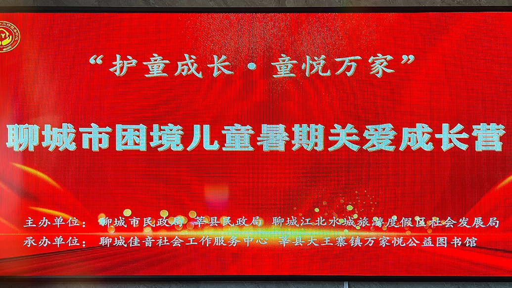 “护童成长·童悦万家”困境儿童暑期关爱成长营在莘县温暖上演