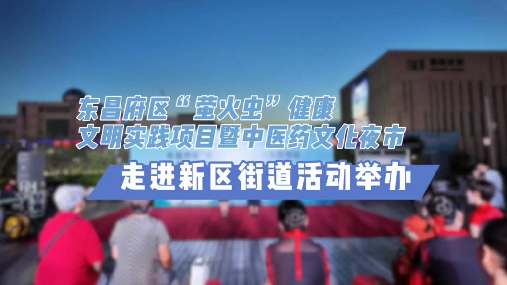 东昌府区“萤火虫”健康文明实践项目暨中医药文化夜市举办