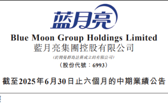 蓝月亮上半年亏损约4.35亿港元