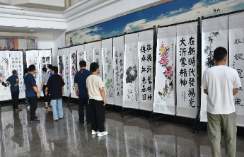 罗庄区“沂蒙精神代代传”主题书画作品展成功举办