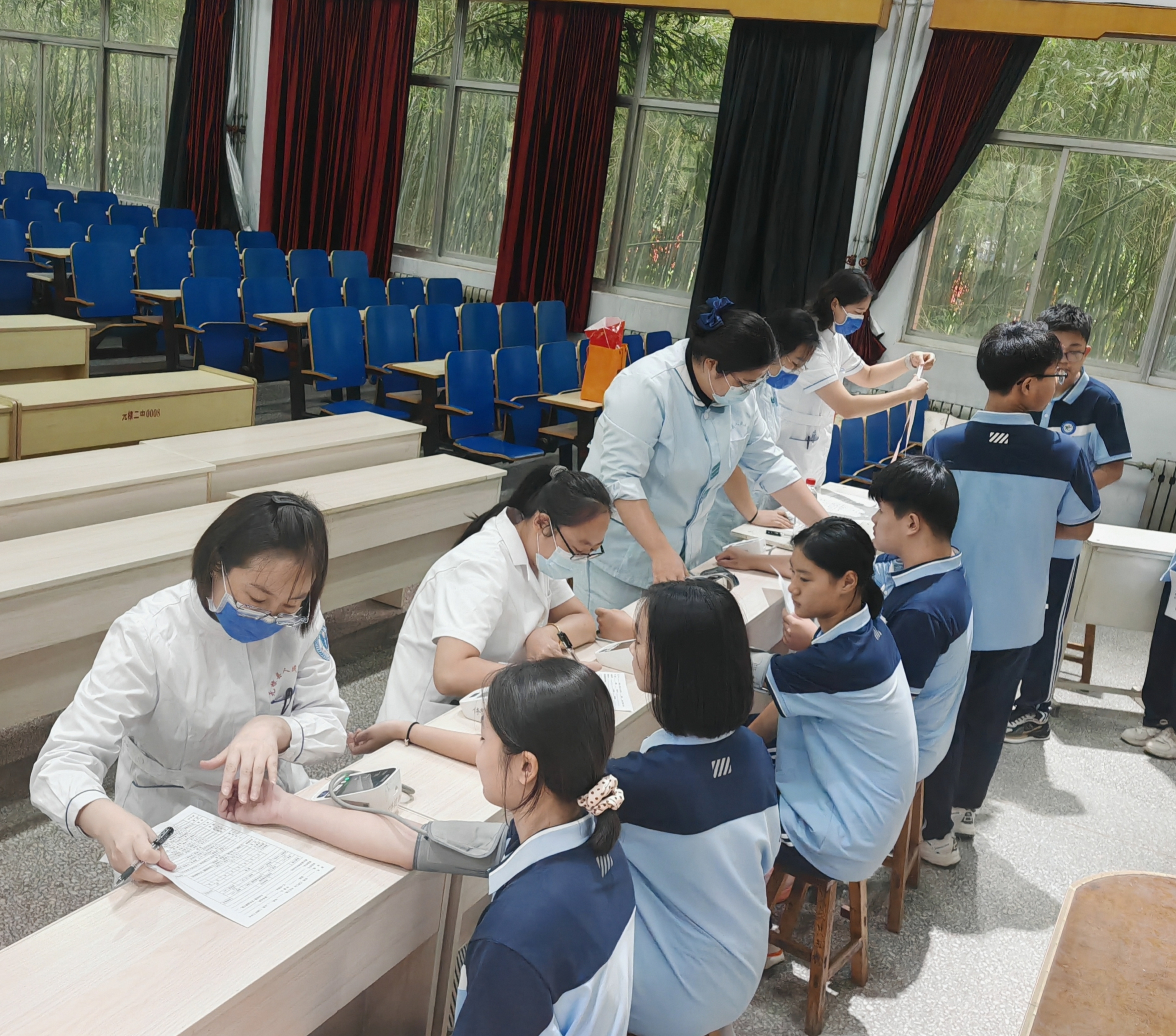 无棣县人民医院圆满完成高一新生入学体检工作