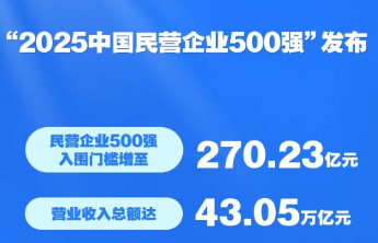 石横特钢、泰开集团入选“2025中国民营企业500强”