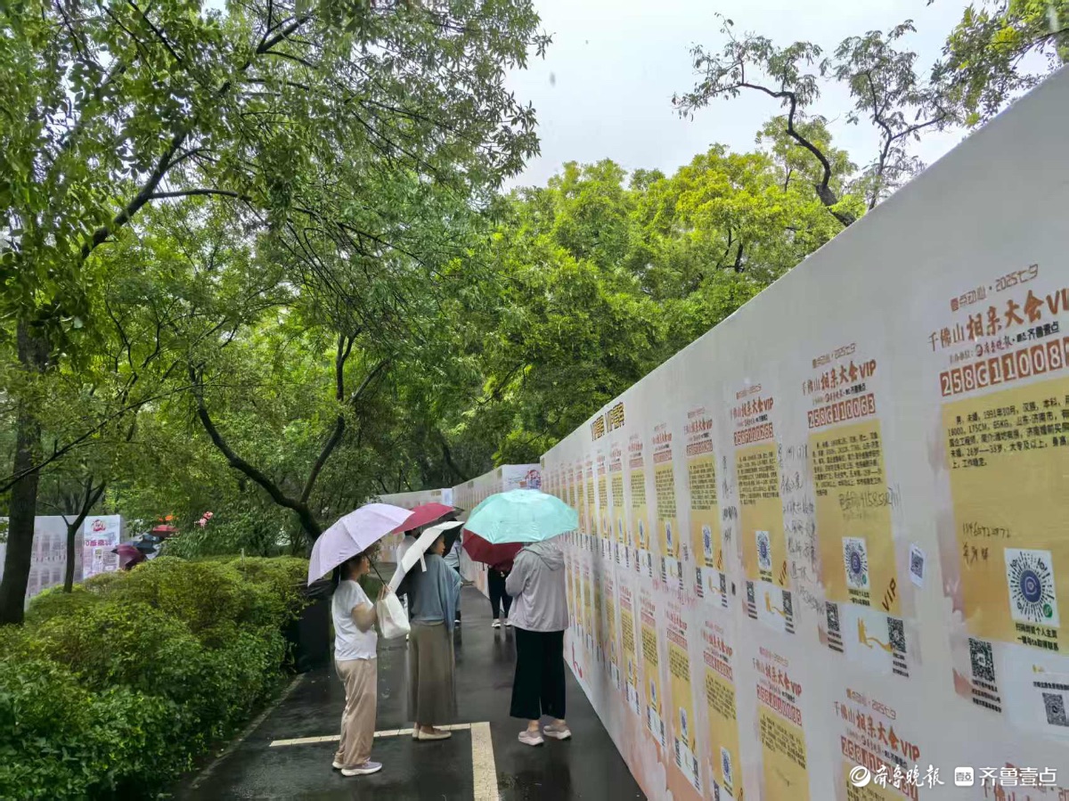 下雨挡不住脱单脚步！千佛山相亲会最后一天依旧火爆