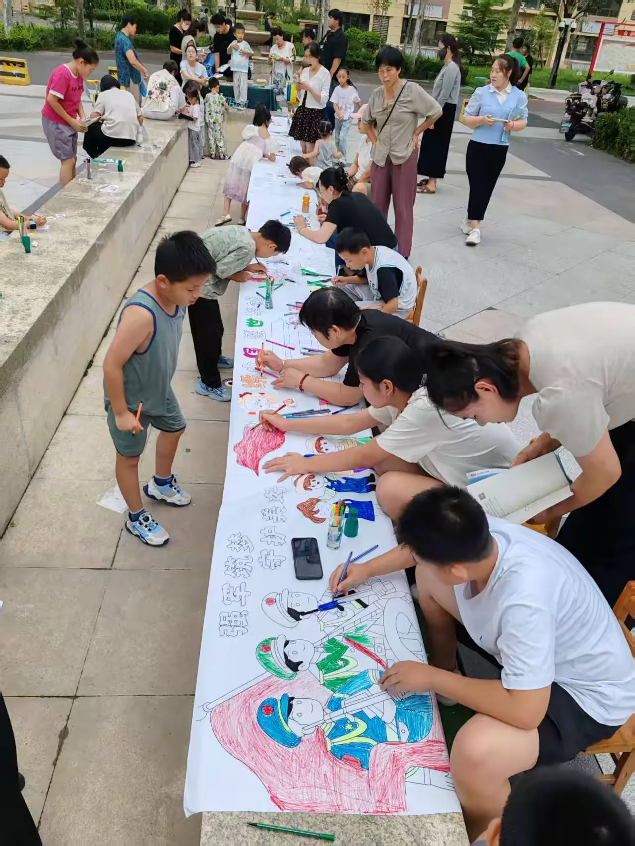 山水泉城·玺城纪念抗战胜利80周年“笔墨绘初心”涂鸦圆满落幕