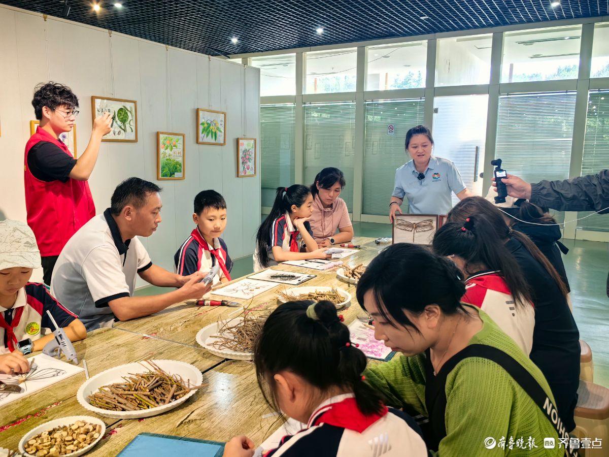 济南森林公园“植物有‘茎’喜”  ，小学生来探秘
