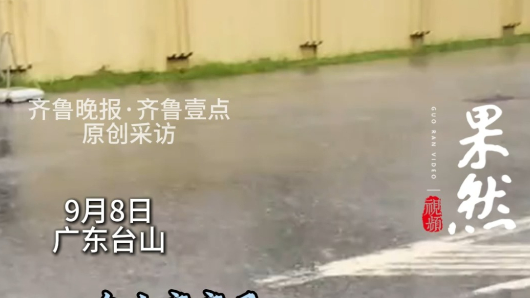 果然视频|台风“塔巴”在江门台山登陆，气象台：沿海风雨较大