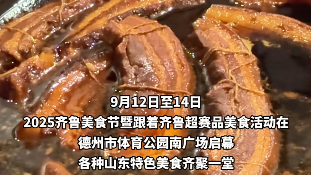 2025齐鲁美食节热闹非凡，现场人潮涌动香气扑鼻