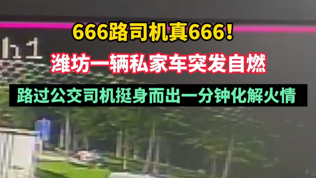 寻找我身边的温暖|666路真6！私家车自燃公交司机挺身而出