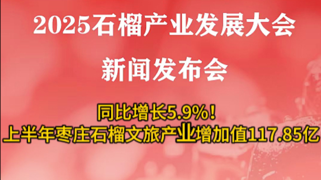 上半年枣庄石榴文旅产业增加值117.85亿 同比增长5.9%