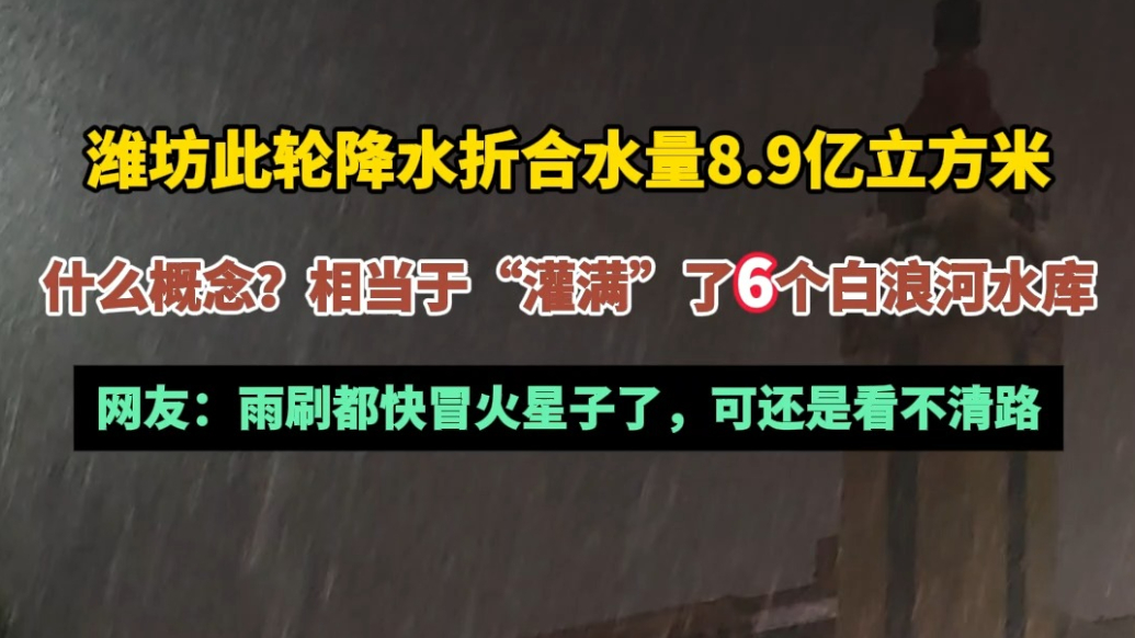 果然视频|潍坊此轮降水“灌满”了6个白浪河水库