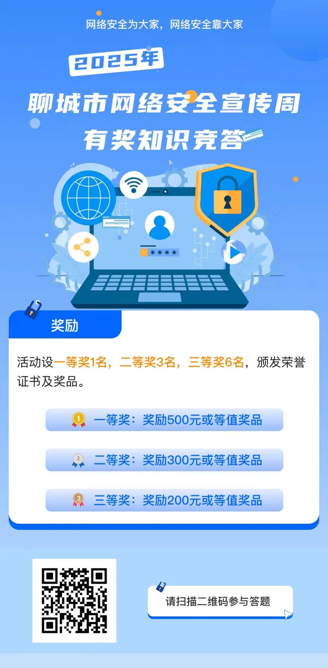 2025年聊城市网络安全宣传周有奖知识竞答开始啦！
