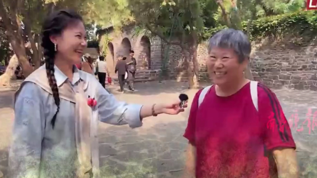 果然视频·假日观 |天津大姨蓬莱阁遇七仙女，开启“相声”模式