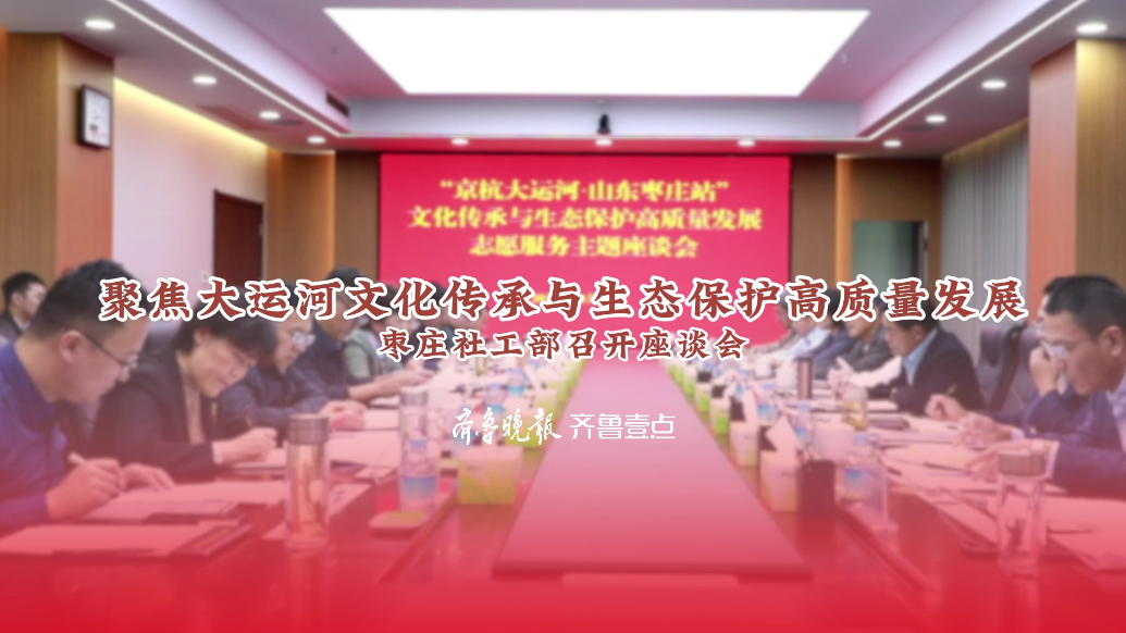 聚焦大运河文化传承与生态保护高质量发展，枣庄社工部召开座谈会