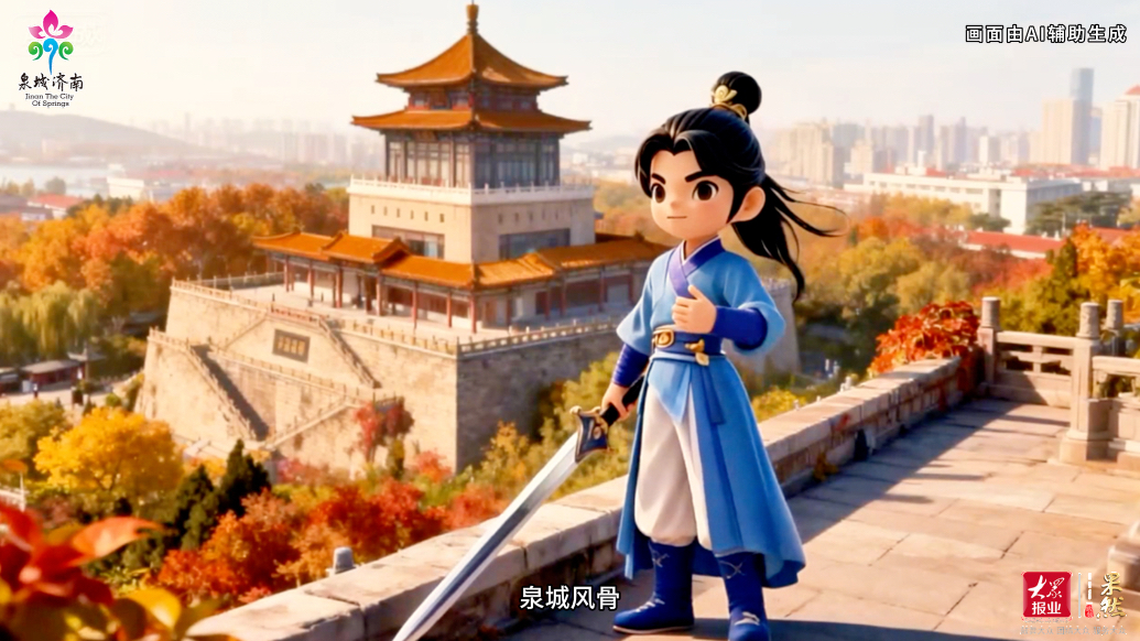 济南“老师儿”AI新游记｜跟着辛弃疾御剑飞行，赏泉城秋景