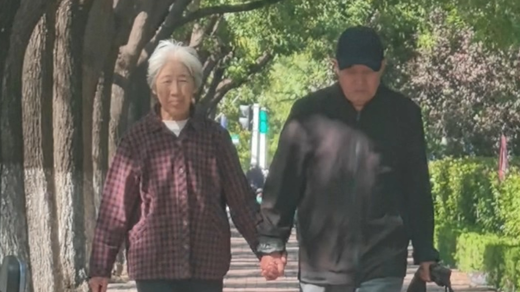 果然视频｜泰安街头慢步的“执子之手”太戳心