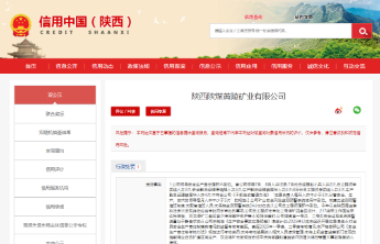 陕西煤业子公司因多项安全生产违法行为被警告并罚款29.4万元