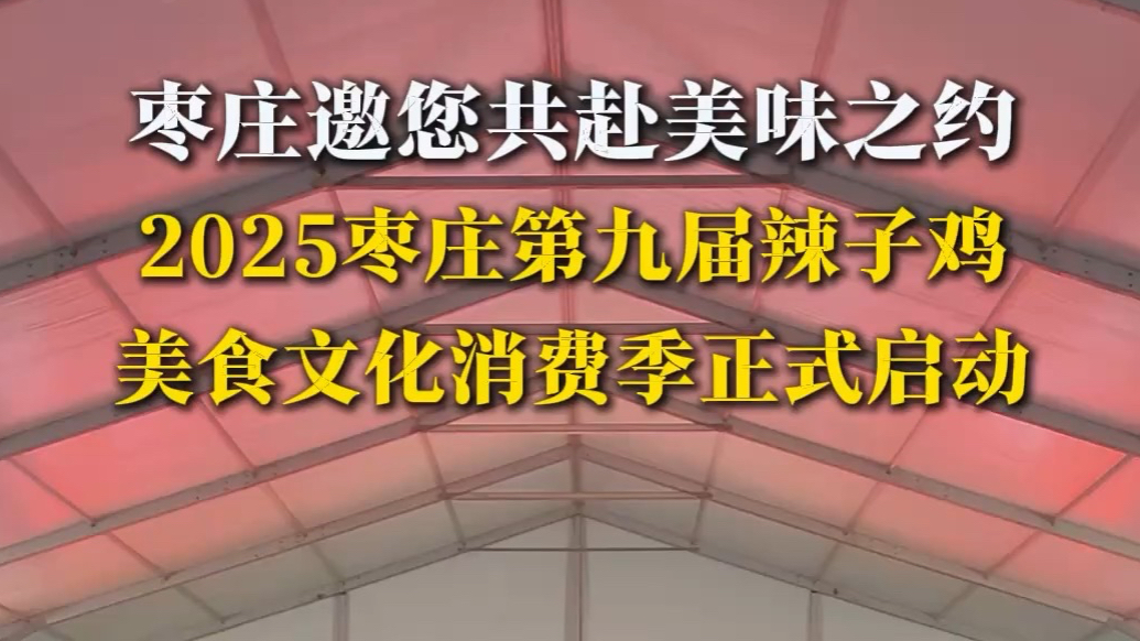 2025枣庄第九届辣子鸡美食文化消费季正式启动啦!