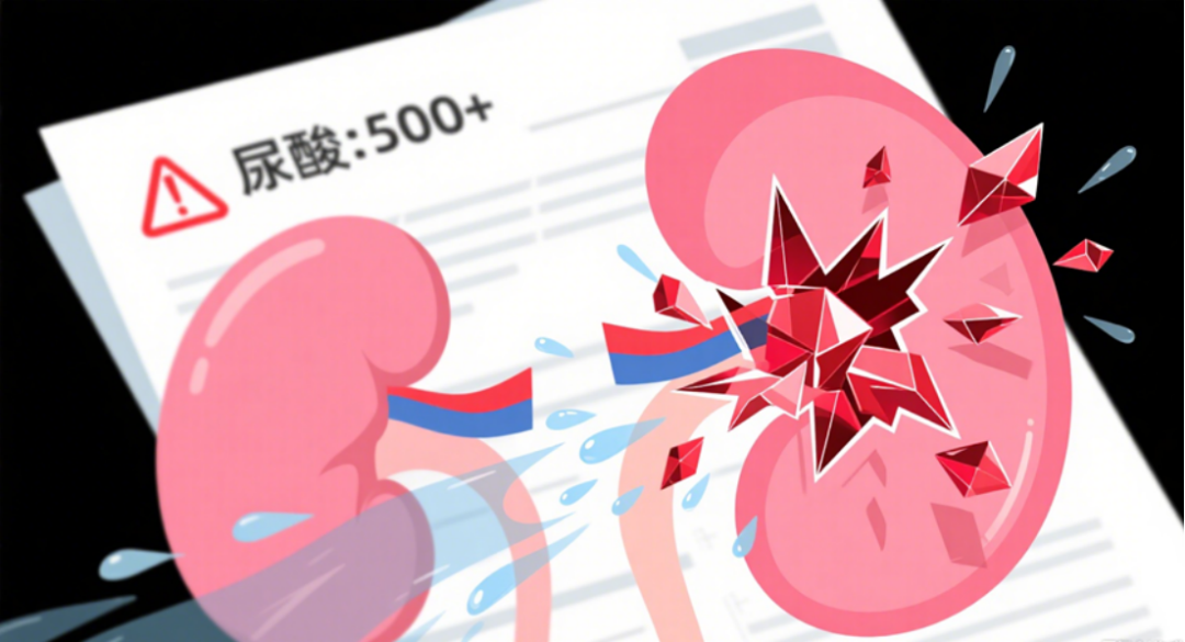 尿酸500+没症状？你的肾脏可能正在被“玻璃渣”祸害！