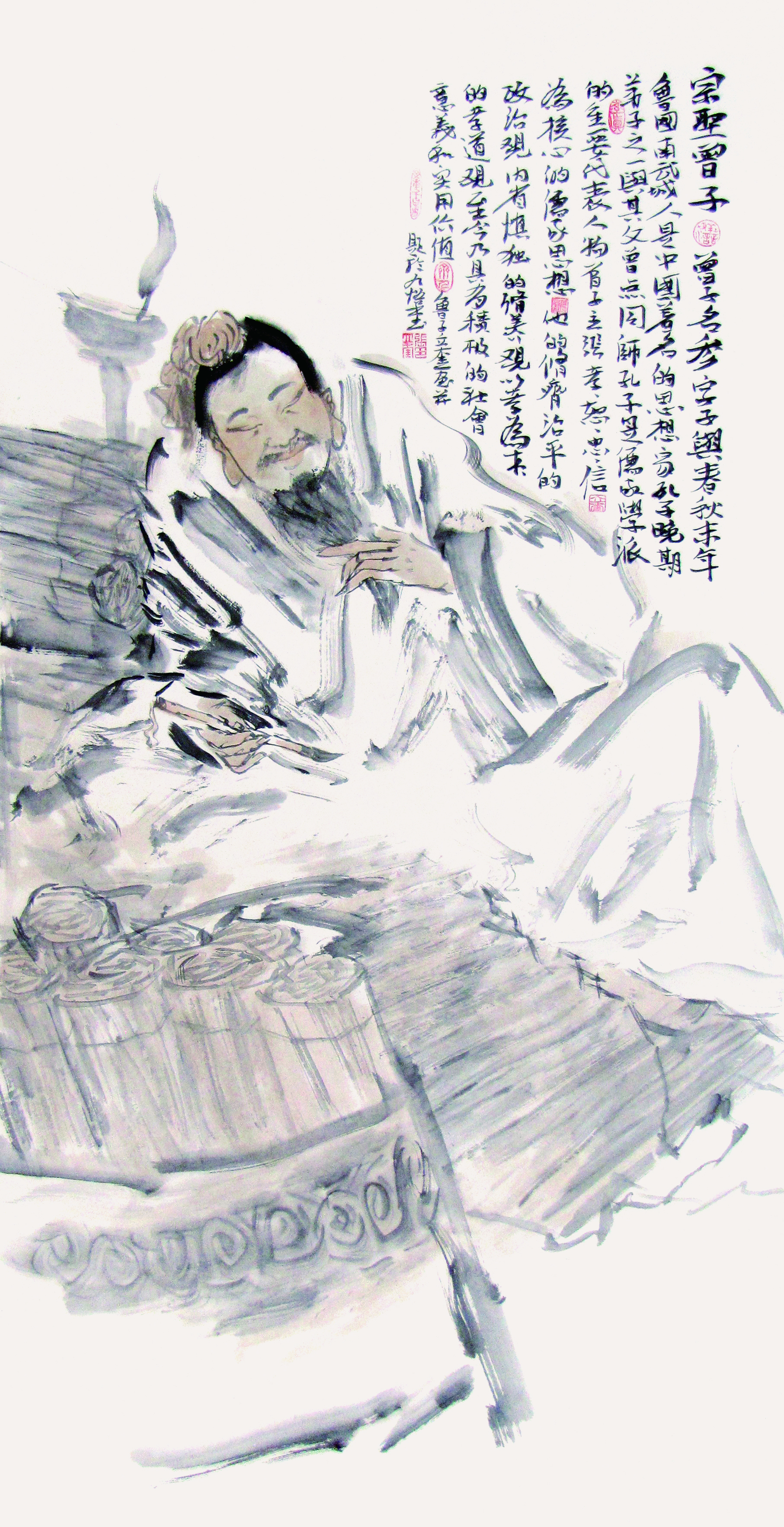 张立奎作品全国巡展（临沂）系列报道二 | 齐鲁圣贤人物欣赏