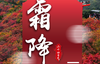 壹点海报｜中国传统色中的二十四节气——霜降
