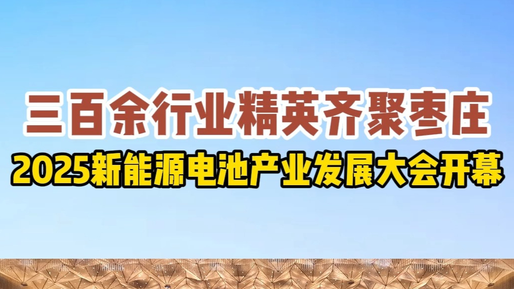 为产业注入新动能！2025新能源电池产业发展大会开幕