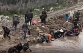 甘肃一河道现市民淘金潮，淘金者：确实有黄金；官方：明确禁止个人淘金行为