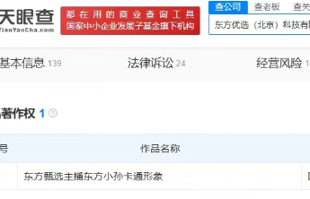 东方甄选已注册多枚“东方小孙”商标