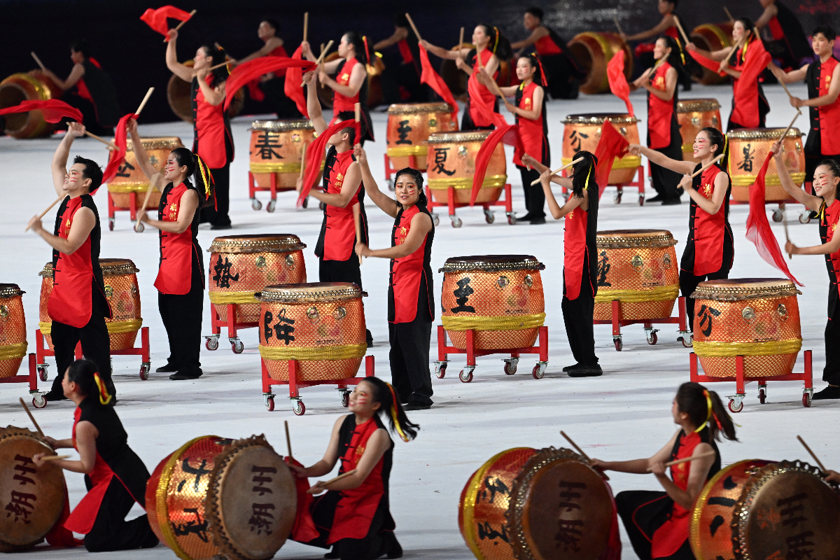 图集|第十五届全运会开幕在即，暖场表演精彩纷呈