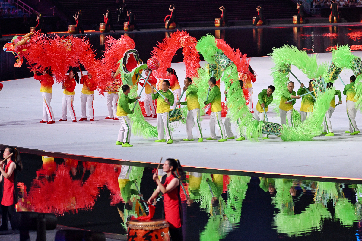 图集|第十五届全运会开幕在即，暖场表演精彩纷呈