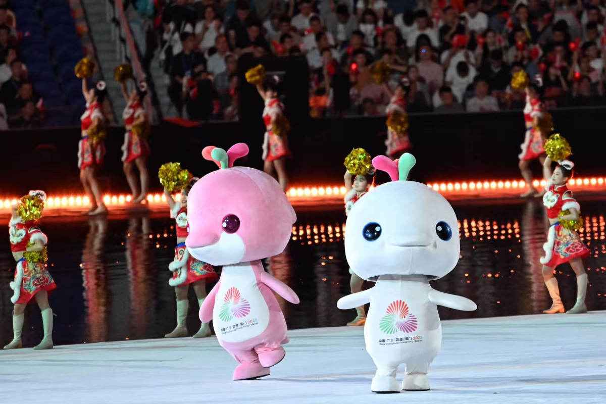 图集|吉祥物喜洋洋与乐融融入场，全运会开幕式上最靓的仔