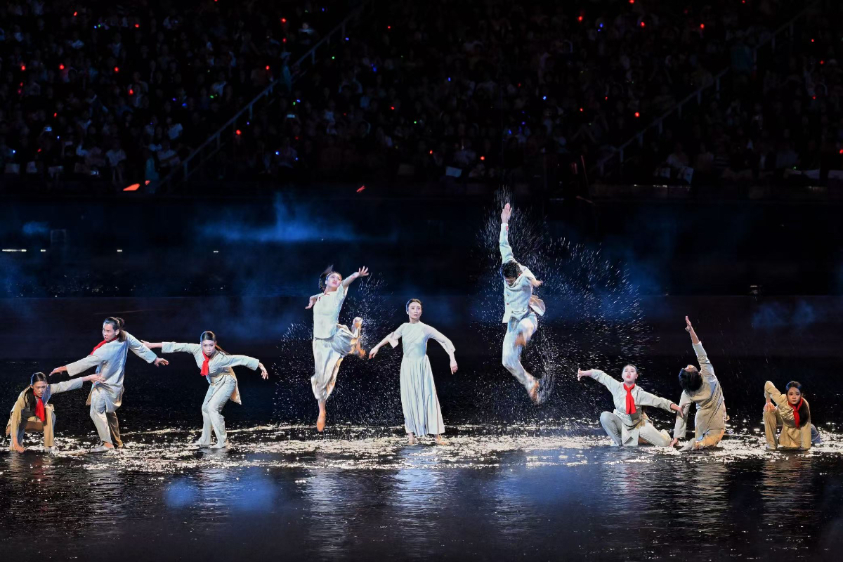 图集|全运会开幕式：水舞台展现大湾区的灵动之美