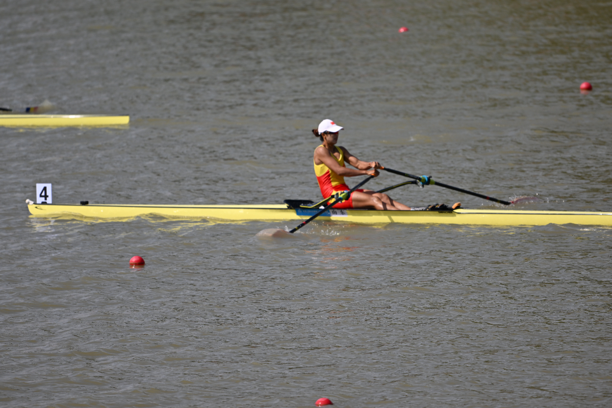 图集|十五运赛艇女子单人双桨决赛，鲁诗雨获银牌
