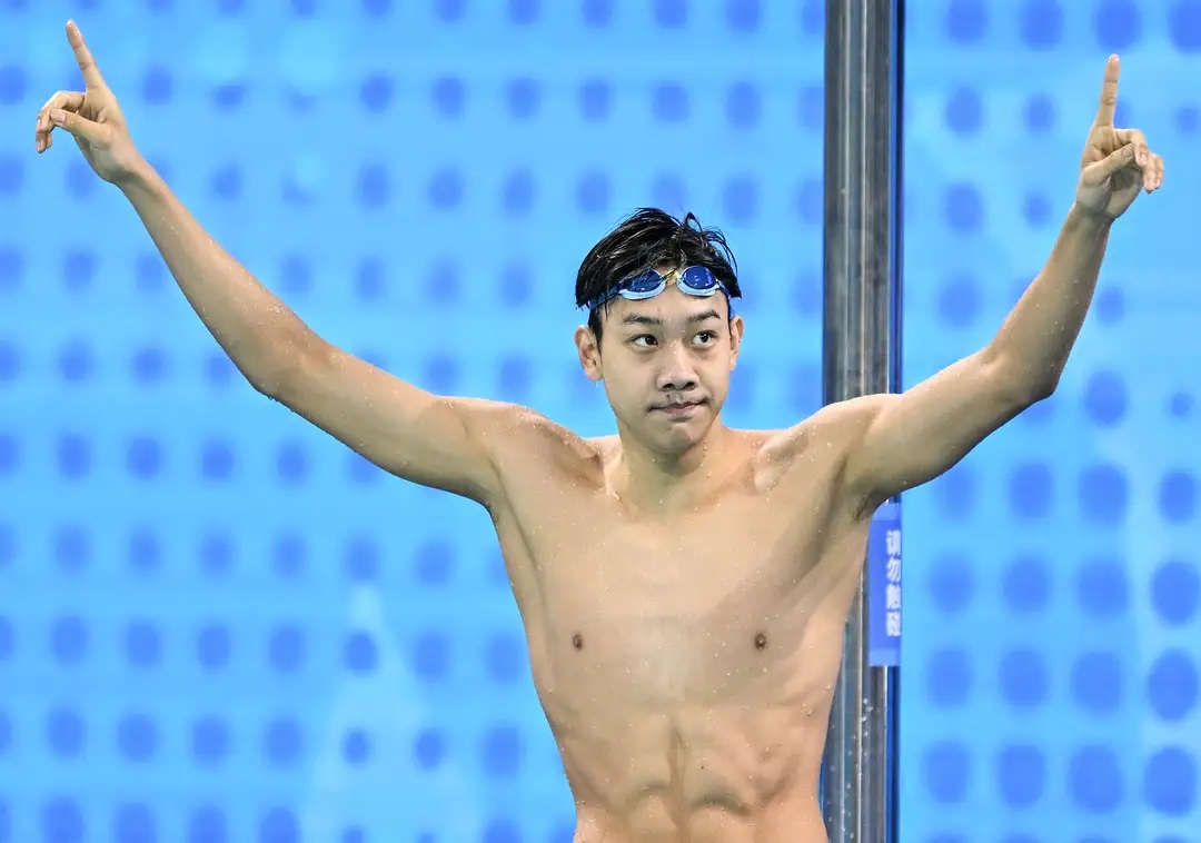 十五运｜个人第二金！山东小将张展硕夺得男子200米自由泳冠军