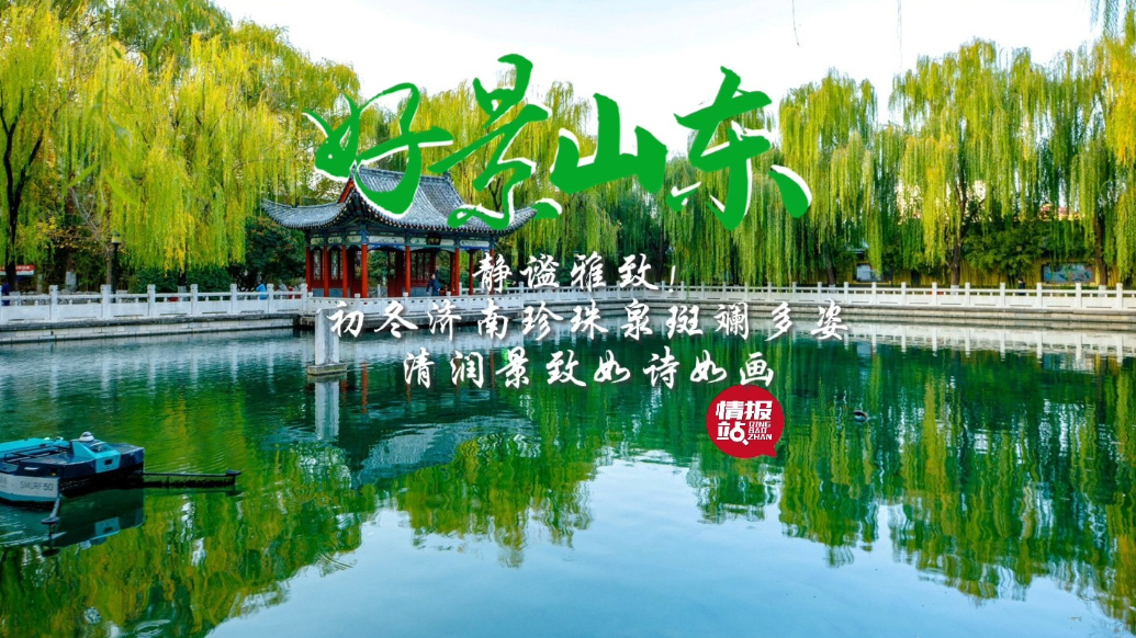 果然视频·好景山东|初冬济南珍珠泉斑斓多姿，静谧雅致如诗如画
