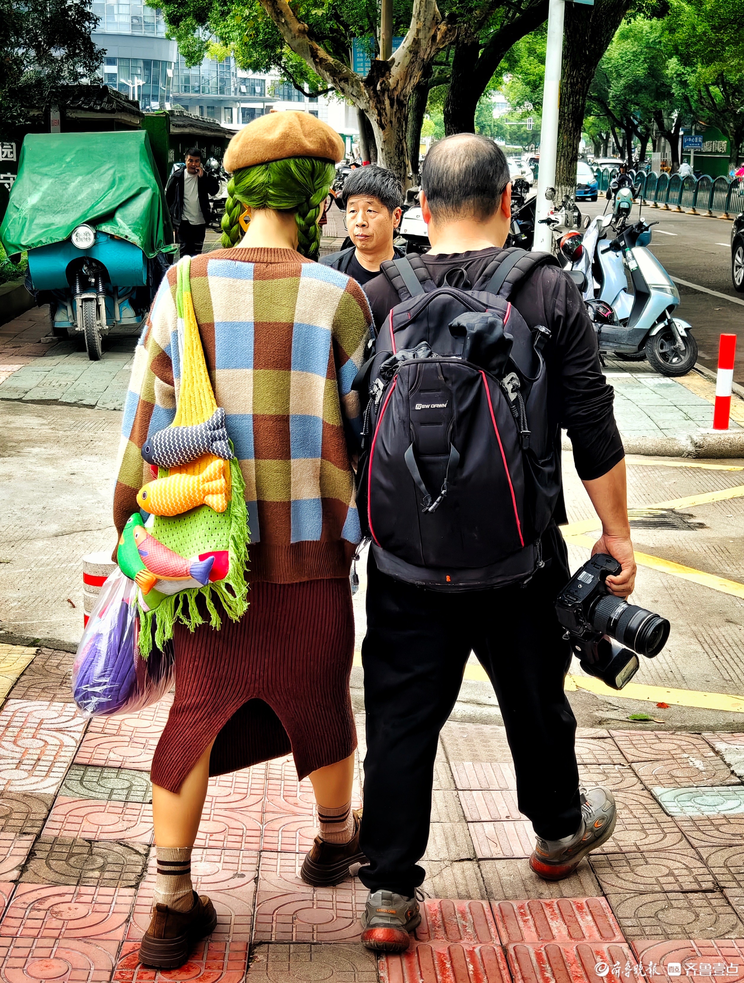 浙江丽水的人行道