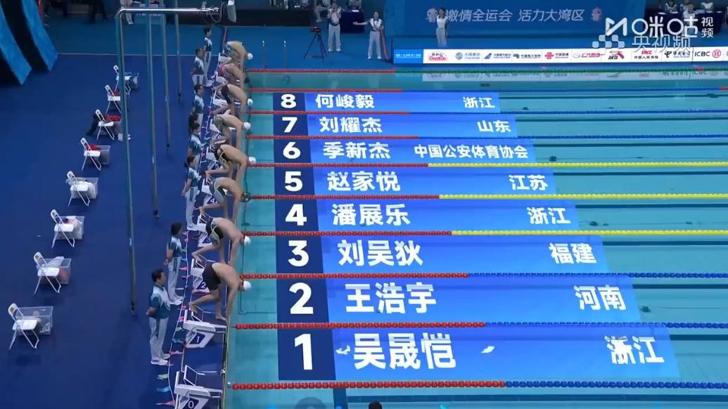 祝贺！潘展乐100米自由泳的金牌集齐了