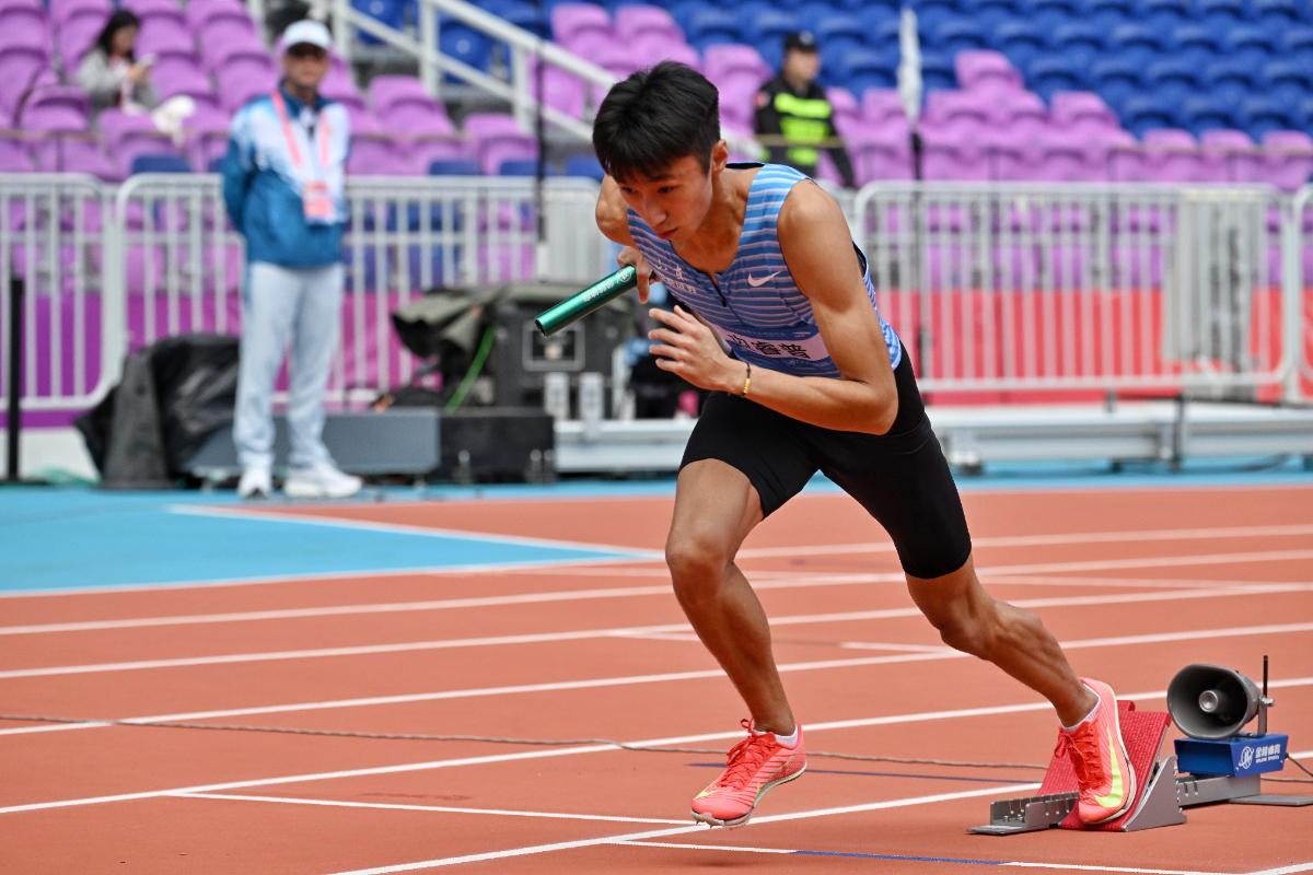 图集|全运会4×400米混合接力预赛，山东队顺利晋级