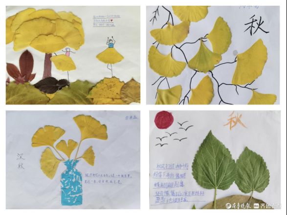 新区小学开展落叶笔记创意实践活动