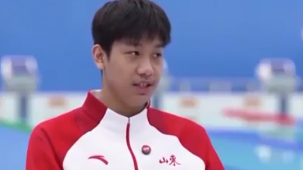 张展硕：不能拿了金牌就放飞自我，我还有更高的目标