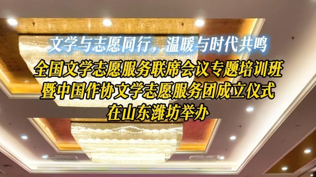 果然视频|全国文学志愿服务联席会议专题培训班在潍坊举办