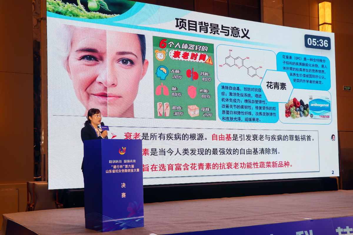 巾帼科创绽风采“建行杯” 第六届山东妇女创新创业大赛决赛举行