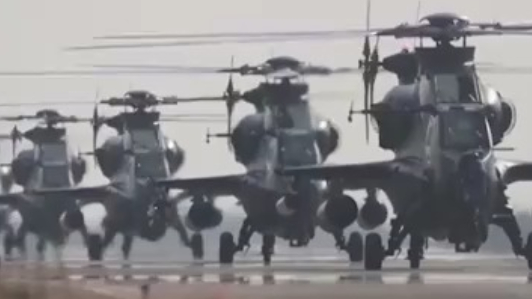 第73集团军某旅多机型多课目跨昼夜飞行，锤炼全时域作战能力