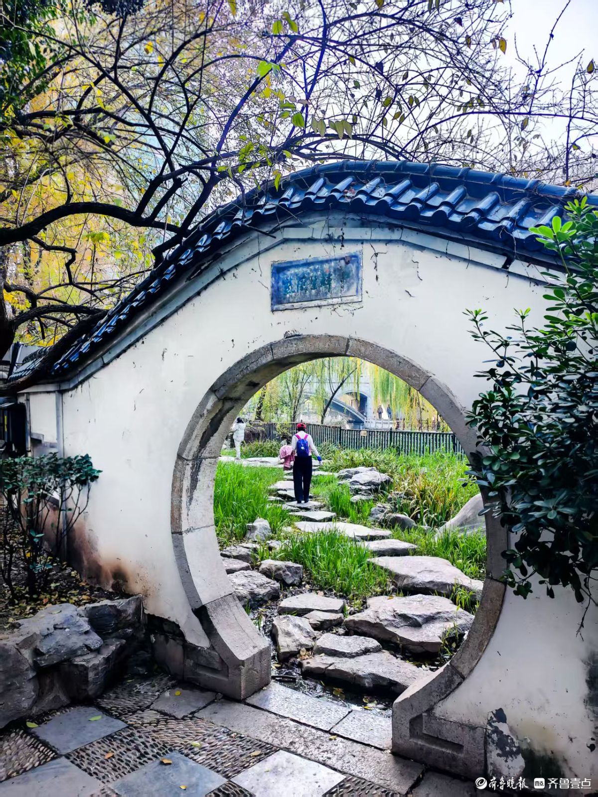 济南青龙桥护城河畔，美景随手拈来