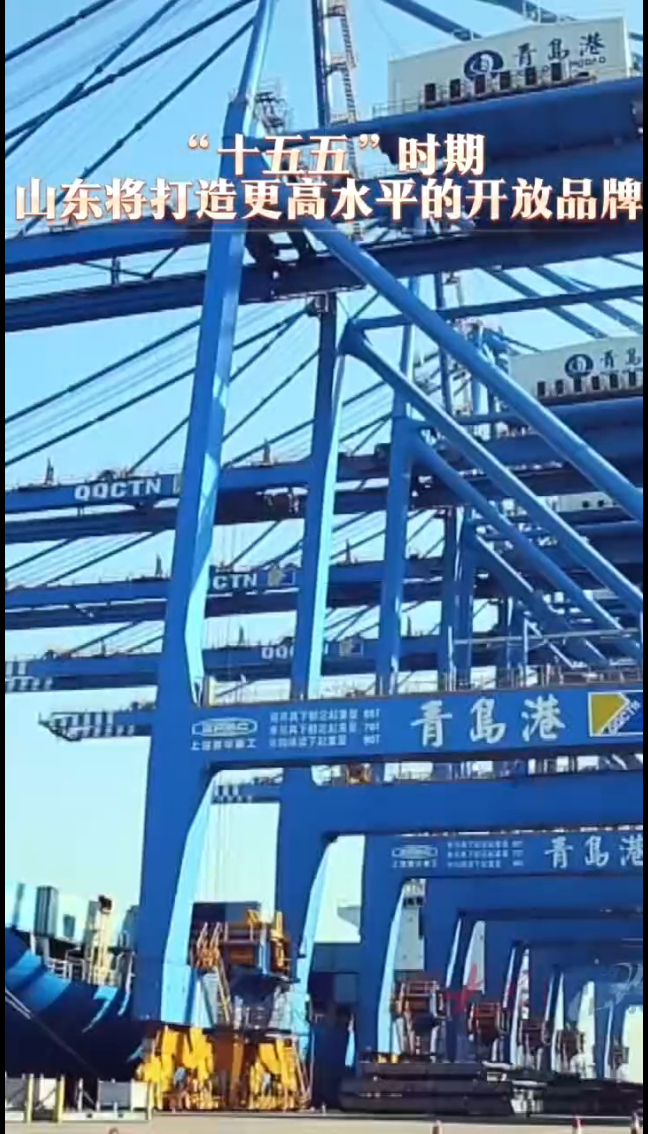 “十五五”时期山东将打造更高水平的开放品牌