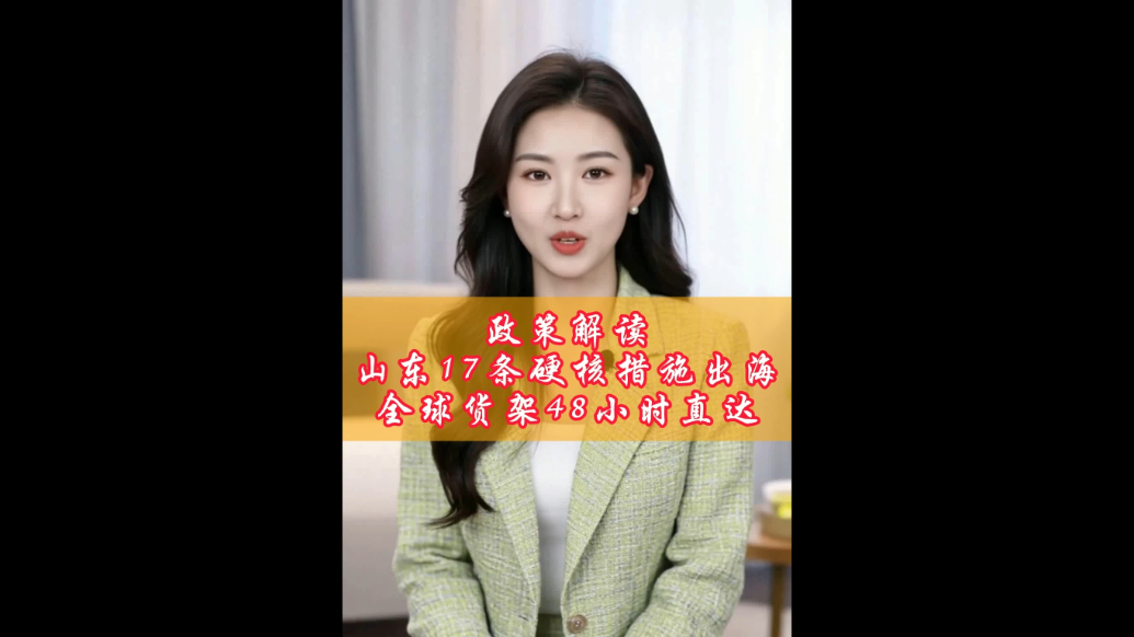 AI商务发布｜山东17条硬核措施出海，全球货架48小时直达