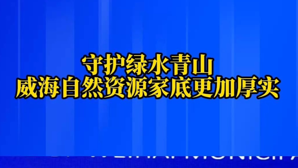 果然视频丨守护绿水青山，威海自然资源家底更加厚实